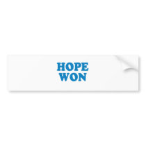 Hope Won T-shirt bumper stickers
