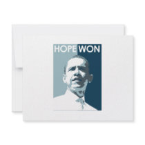 Hope Won T-shirt invitations by obamashirts Hope Won T-shirt invitations