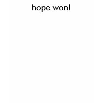 hope won! t-shirts