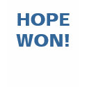 HOPE WON! t-shirts by monyag HOPE WON! t-shirts