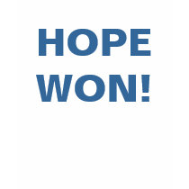 HOPE WON! t-shirts