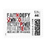 Hope Word Collage AIDS postage