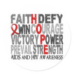 Hope Word Collage AIDS Sticker