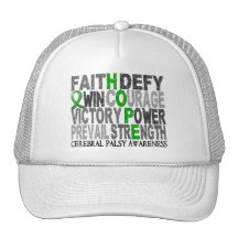 Hope Word Collage Cerebral Palsy Mesh Hat
