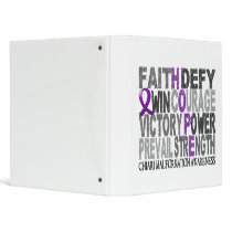 Hope Word Collage Chiari Malformation Vinyl Binder