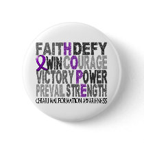 Hope Word Collage Chiari Malformation Button