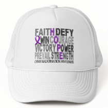 Hope Word Collage Chiari Malformation Trucker Hat