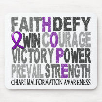 Hope Word Collage Chiari Malformation Mouse Pad