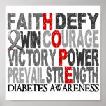 Hope Word Collage Diabetes Print