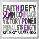Hope Word Collage Epilepsy Print