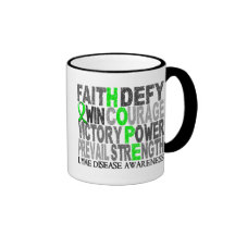 Hope Word Collage Lyme Disease Coffee Mugs