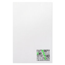 Hope Word Collage Lyme Disease Custom Stationery