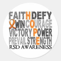 Hope Word Collage RSD Round Sticker