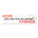 HOPE, you can live on pocket, CHANGE - Public bumper stickers by Uilnaydar HOPE, you can live on pocket, CHANGE - Public bumper stickers