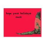 hope your holidays rock! post card