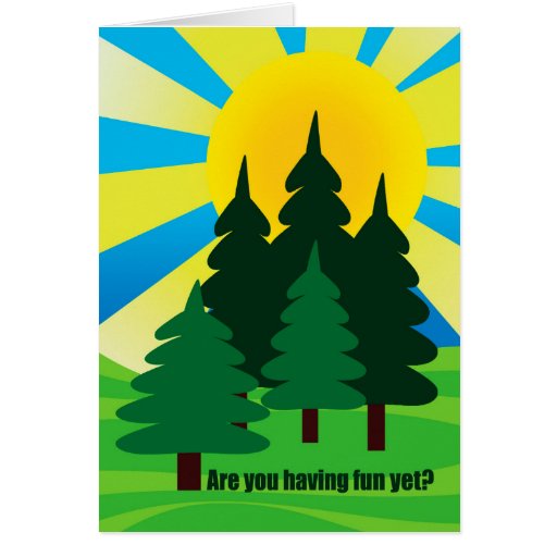 Hope You're Having Fun at Summer Camp for Child Greeting Cards | Zazzle