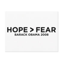 hopefear postcards