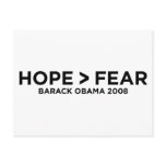 hopefear postcard
