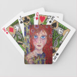 HOPEFUL MAIDEN playing cards GREEN background playing cards
