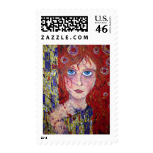 HOPEFUL MAIDEN postage stamp