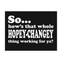 Hopey-Changey Thing Post Card