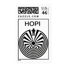 HOPI ARIZONA Man in the Maze Postage Stamp