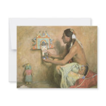 Hopi Katchina by Eanger Irving Couse Custom Invitation