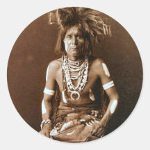 Hopi Snake Priest ca. 1900 Stickers
