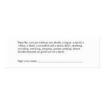 Hopkin's Card business cards