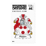 Hopper Family Crest Postage Stamps