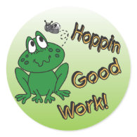 Hoppin Good Work Stickers