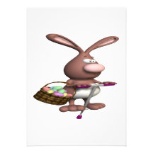 Hopping Bunny Custom Invite