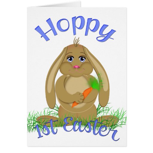 Hoppy 1st Easter Card