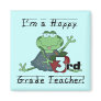 Hoppy 3rd Grade Teacher Tshirts and Gifts Refrigerator Magnet