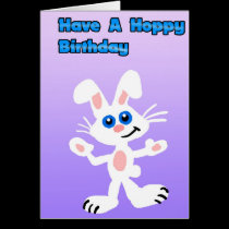 Hoppy Birthday Card