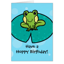 Hoppy Birthday frog birthday card cards