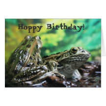 Hoppy Birthday Frog Card