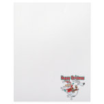 hoppy christmas santa hopping kangaroo personalized letterhead