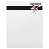 hoppy christmas santa hopping kangaroo letterhead template
