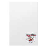 hoppy christmas santa hopping kangaroo custom stationery