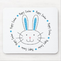 Hoppy Easter Boy T-shirt mousepads