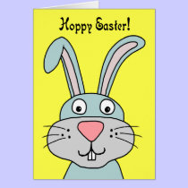 Hoppy Easter Bunny Greeting Card cards