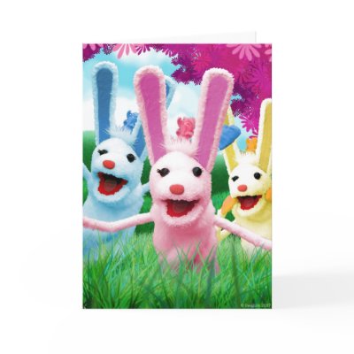 Hoppy Easter Card by Swazzle