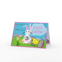 Hoppy Easter Kid's Easter Card by TinyTots Hoppy Easter Kid's Easter Card