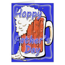 Hoppy Father's Day Ale Mug Greeting Cards