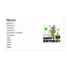 Hoppy Frog 1st Birthday T shirts and Gifts Business Card Templates