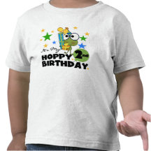 Hoppy Frog 2nd Birthday T-shirts and Gifts