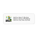 Hoppy Frog 2nd Birthday T-shirts and Gifts Return Address Label