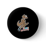hoppy happy birthday kangaroo pinback buttons