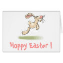 Hoppy Happy Easter Greeting Card (Blank Inside) by jesterbryanc Hoppy Happy Easter Greeting Card (Blank Inside)